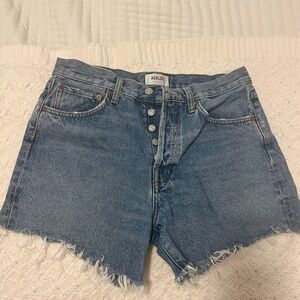 AGOLDE Women's Blue Denim Shorts